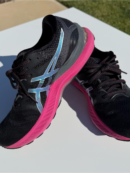 Asics Shoes - ASICS Women's Gel-Nimbus 23 Walking Running Shoes - Size 9 - Black/Pink